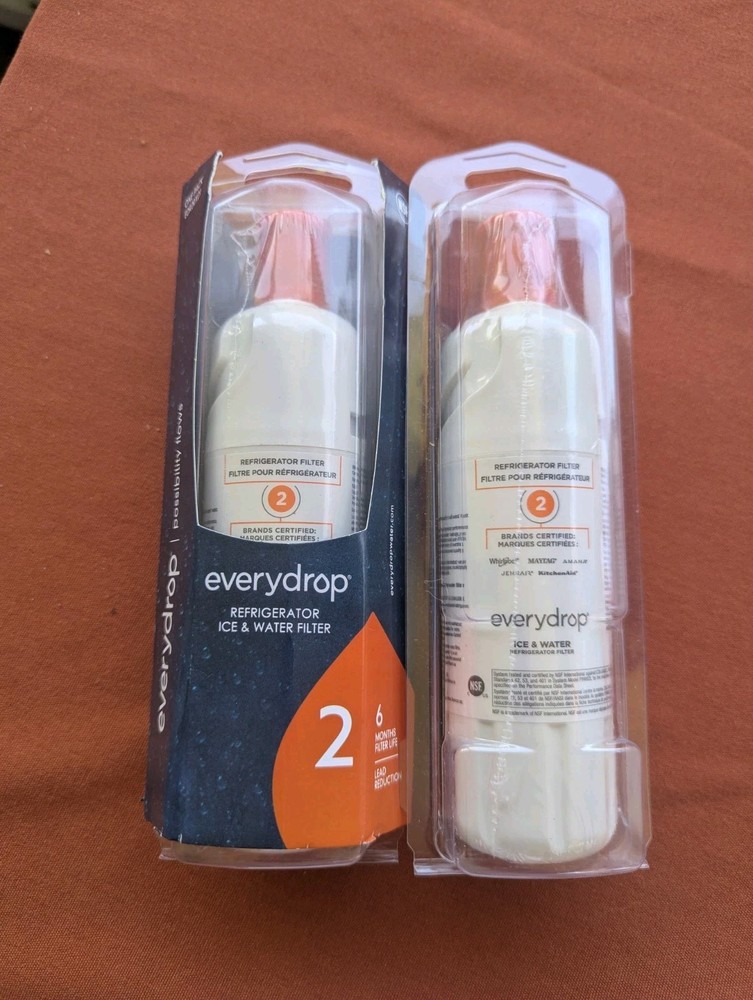 2x NEW SEALED Whirlpool Ice and Water Refrigerator Filter EDR2RXD1 Everydrop 2