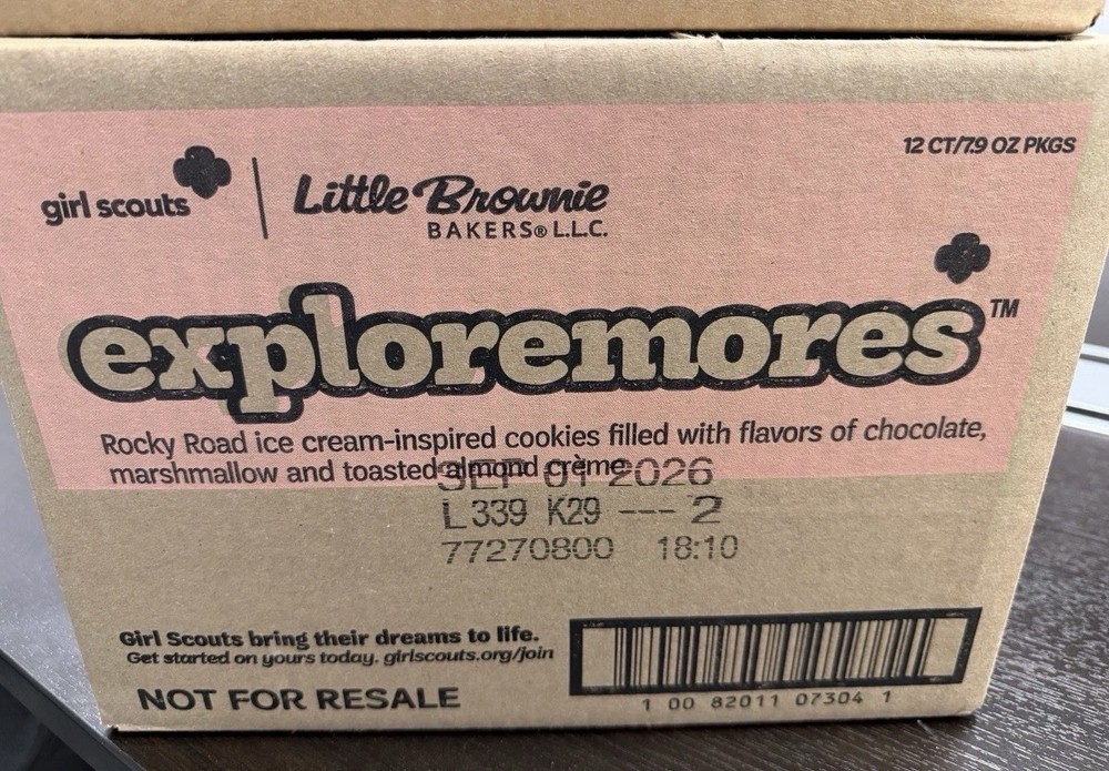 Exploremores Girl Scout Cookies New Case Of 12 Packs