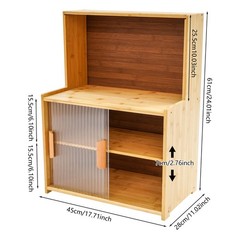 Kitchen Pantry Storage Cabinet Small Countertop Storage Sideboard Cupboard
