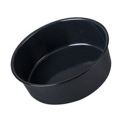 10in Round Enamel Non-Stick Cake Pan Scratch Resistant Easy Clean Oven Safe Gray