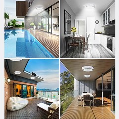 Solar Panel Powered Light Pendant Ceiling Lamp Indoor Outdoor Garden Shed Barn