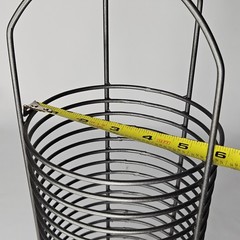 18 Disc Round Wire CD Storage Tower 18.5″ Gray Metal Rack Unique Desktop Holder