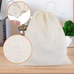 3PCS Organic Cotton Nut Milk Bag Reusable Food Strainer Brew Coffee Cheese Cloth
