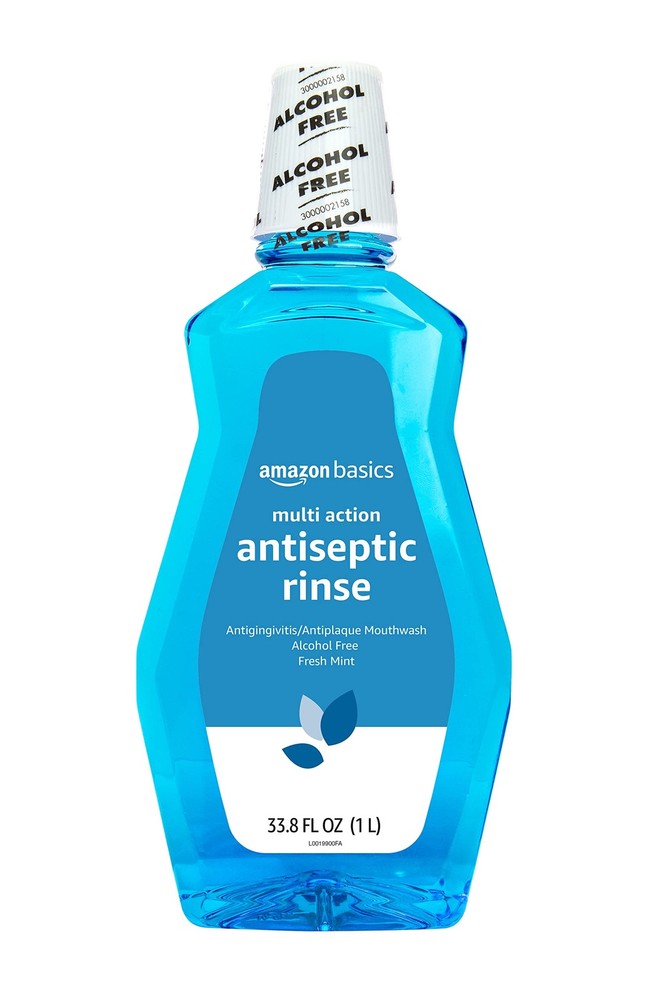 Amazon Basics Multi Action Antiseptic Oral Rinse, 33.8 Fl Oz (Pack of 1)