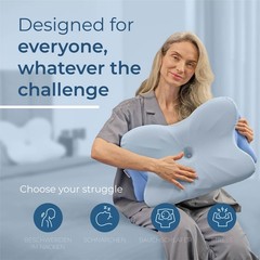 Derila Ergo Cervical Neck Pillow – Memory Foam Pillows for Back & Side Sleepers