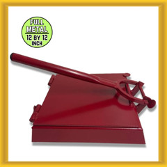 Manual Flower/Corn All Metal Tortilla Maker Press 12×12″ Square Made in Mexico