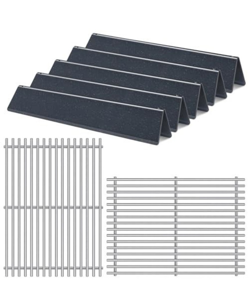 Weber Spirit / Spirit II 300 Series Staineless Steel Grates and15.3″ Flavorizer