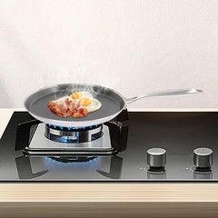 11″ Stainless Steel Crepe Pan Honeycomb Non-Stick Silver/Black