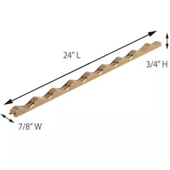 24 In. Horizontal Plastic Roof Closure Strips (6-Pack) | (NEW) (FREE SHIPPING)