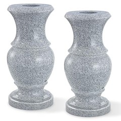 Cemetery Memorial Flower Vase with Drain Holes, 2 Pack, 9.8 in