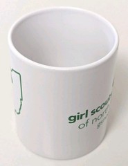 Girl Scouts Of Northeast Ohio Coffee Mug Cup Green Logo State Of Ohio Mug