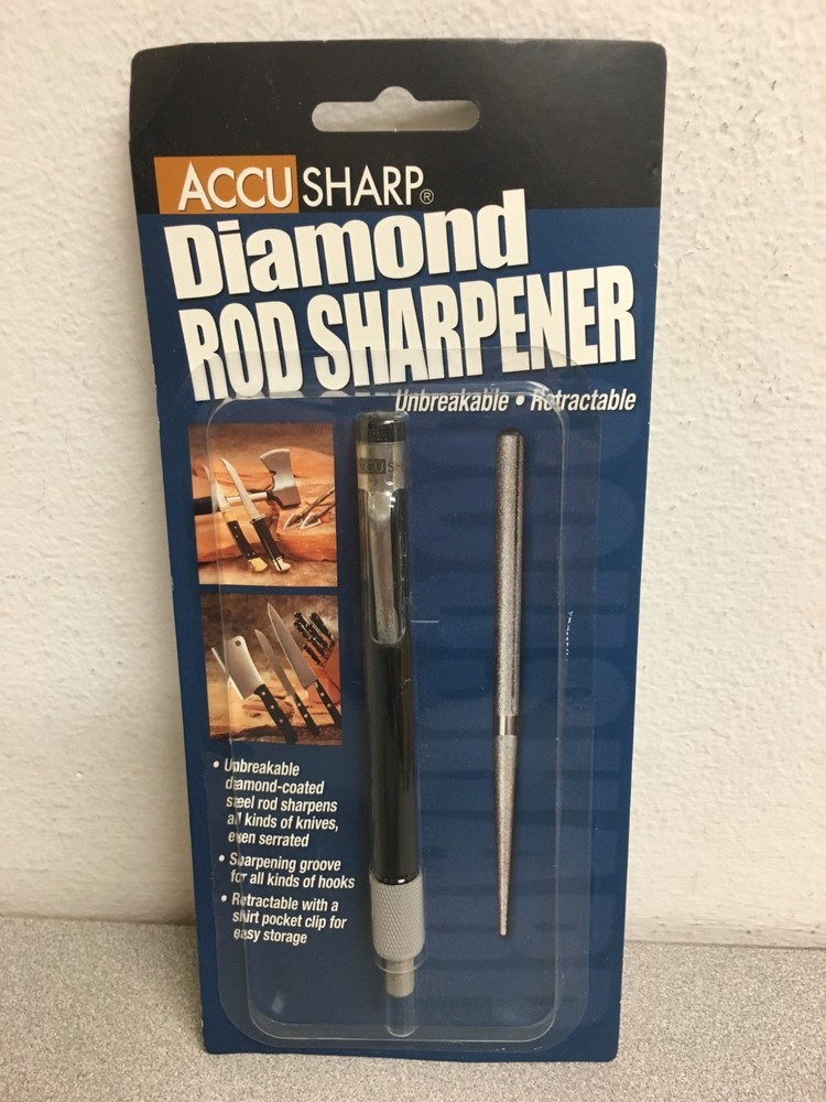 AccuSharp Brushed Nickel Diamond Abrasive 1 stage Knife Sharpener