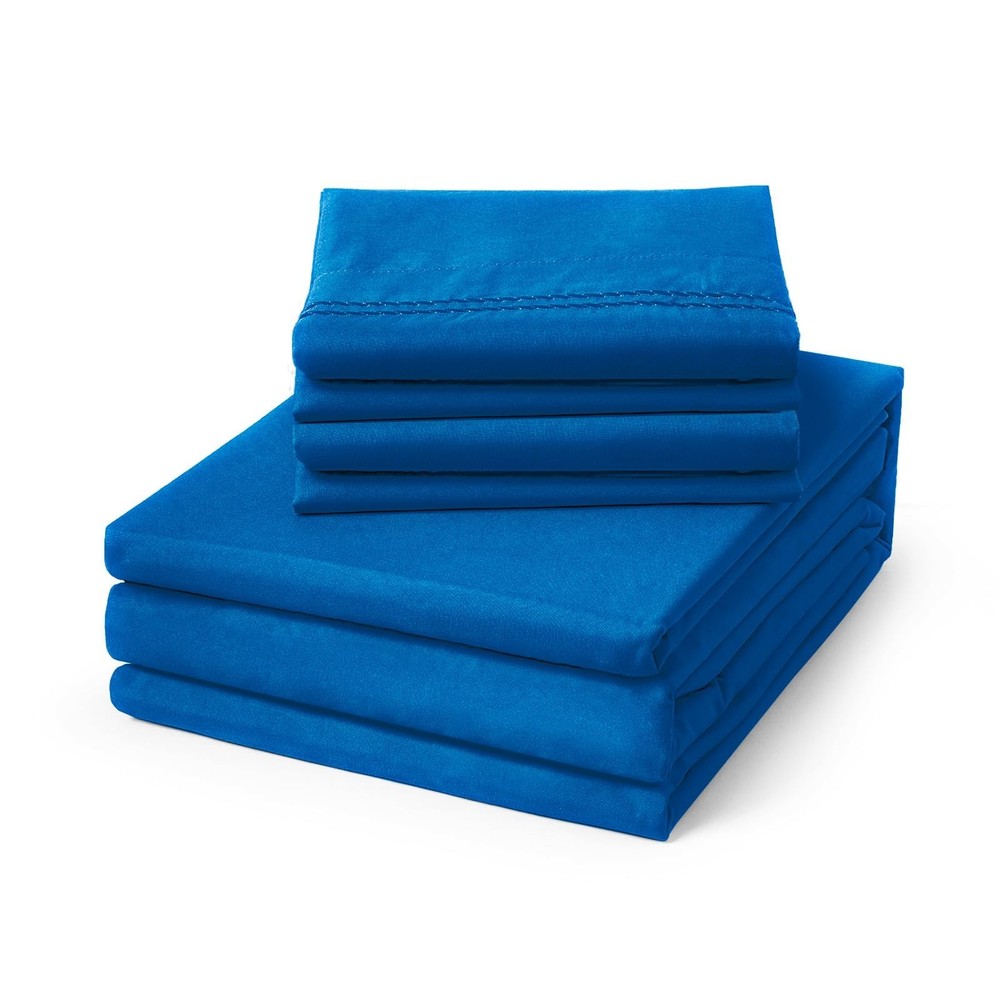4/6 Piece Soft Microfiber Sheet Set Deep Pocket Bedding Easy Care – ClevaHome