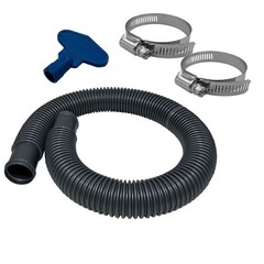 Puri Tech Durable Pool Filter Hose, Above Ground, 2 Hose Clamps, 1.5 in x 3 ft