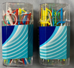 Meijer Plastic Swords Multicolor 40 Count Each Lot of 2 NEW
