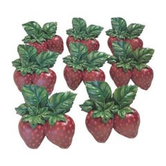 Set Of 8 Strawberry Napkin Rings at Home with Meijer No Box