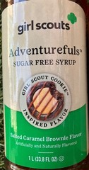 2x Pack GIRL SCOUTS Sugar Free Adventurefuls SYRUP Carmel brownie Coffee Dessert