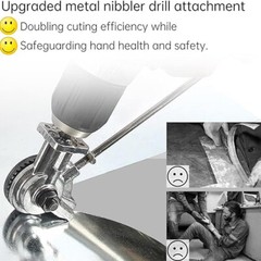 Electric Drill Plate Cutter Sheet Metal Nibbler Precise Cutting Sheet Cutter US