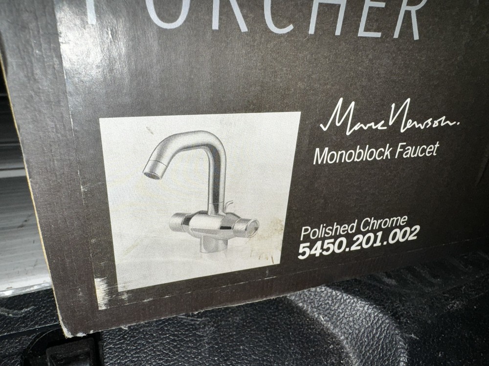 PORCHER 5450.201.002 MONOBLOCK SINGLE HOLE FAUCET, CHROME
