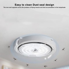 Solar Panel Powered Light Pendant Ceiling Lamp Indoor Outdoor Garden Shed Barn