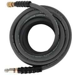 100ft 3/8″ Pressure Washer Hose 4000 PSI Non-Marking Gray With Couplers.