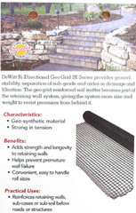 DeWitt Biaxial GeoGrid (multiple sizes and strengths)
