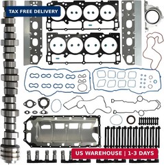 5.7 MDS Lifters Camshaft Kit w/Head Gasket Set Fit for Chrysler Dodge Jeep Ram 1