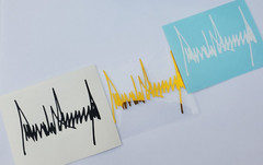President Donald Trump Signature Decal, Trump Autograph decal, MAGA, USA patriot