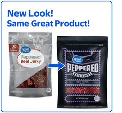 Great Value Peppered Beef Jerky, 5 Oz…