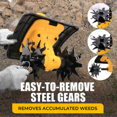 Cordless Garden Tiller Cultivator For Dewalt 20V Battery Farm Soil Cultivator