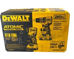 DeWalt Atomic 20V Max Impact Driver/ Hammer Drill 5Ah & 2Ah Batteries DCK200D1P1