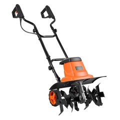 Uimoso Corded Electric Garden Tiller, 18-Inch, 13.5-Amp Lawn Cultivator