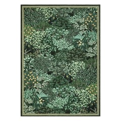 Forest Rugs 5×7, Dark Green Washable Area Rugs for Living Room 5×7, Botanical.