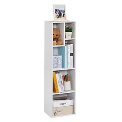 42.2in Bookcase 4 Tier 5 Cube Cupboard Wooden Display Open Bookshelf Morden Unit