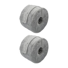 Grey 2pcs Foot Elevating Pillow Ankle Protector Foot Support Pillow Elevator WT