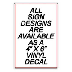 No Parking Anytime Arrow Left Sign / Decal SNP020 / Magnetic Sign