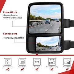 Towing Mirrors Ford F250 F350 F450 F550 2008-2016 Power Extension Black Left …