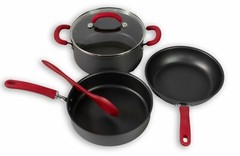 Rachael Ray Create Delicious Hard Anodized Nonstick Cookware Pots & Pans Set