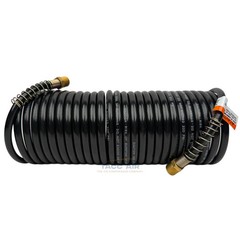 Amflo 1/4 X 25 Ft Nylon Recoil Air Hose Coiled Yellow 200 PSI 4-25E-RET