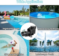 Hayward 1.5HP-2.5HP In/Above Ground Swimming Pool Pump w Motor Strainer Basket