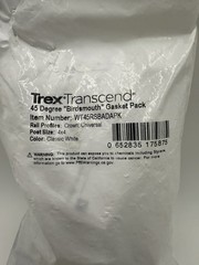 Trex Transcend 45 Degree Birdsmouth Gasket Pack Classic White WT45RSBADAPK