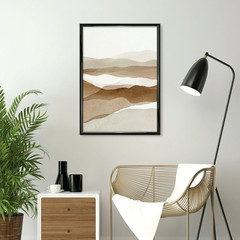 20″ x 28″ Black Rounded Picture & Poster Wall Frame Home Decor, Modern Style
