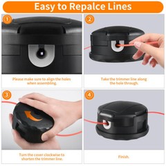 Universal Speed Feed Line Trimmer Head Weed Eater Trimmer For Husqvarna For Echo