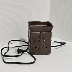 Scentsy Faith Cross Retired Full-Size Wax Warmer Model DSW-FAIT Christian Brown