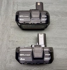 RYOBI 18V Batteries (2) 4Ah & Fast Charger NEW (2) 18V Batteries & Charger Pack