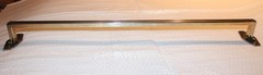 1920’s Antique Towel Bar Solid Nickel Silver / White Brass 3 lb 9 oz 27 5/8 Inch