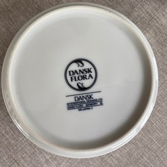 Dansk Flora Bayberry Blue Rimmed Fruit Cereal Bowls Set of 6 6.75 in Vintage