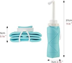 Portable Manual Handheld Toilet Sprayer Hygiene Wash Travel Bidet Set