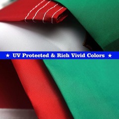 Embroidered Mexican Flag 3×5 FT 210D Heavy Duty Polyester Outdoor Mexico Flag