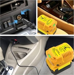 for Dewalt 20V Battery Car Charger Portable Mini Fast Charger Cigarette Lighter